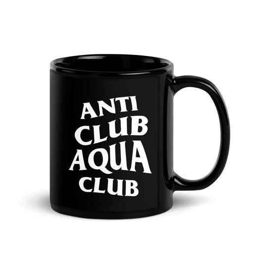 Anti Club Aqua Club Black Glossy Mug